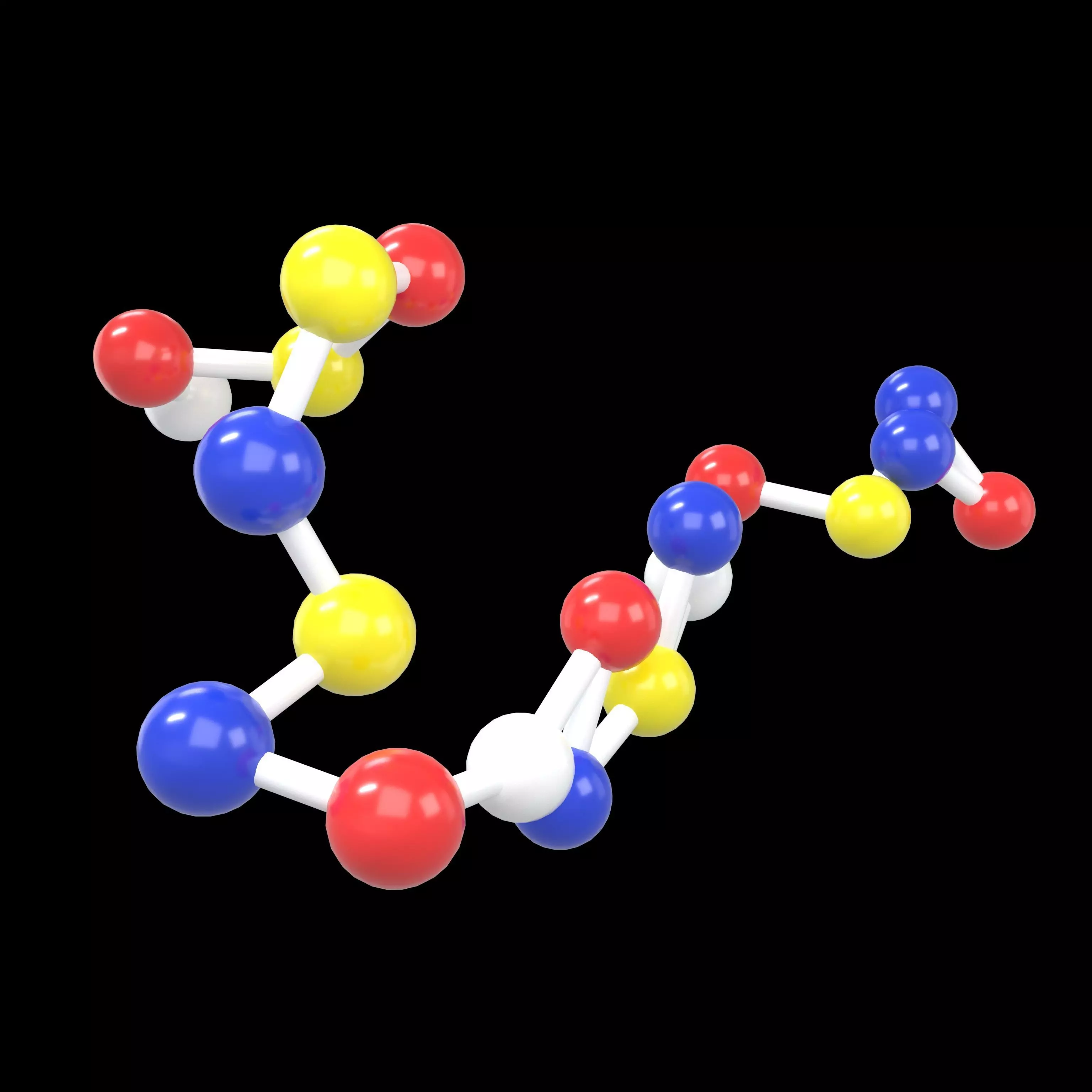 Amino Acids 19 gencomplexity v1 001 Low-poly 3D model