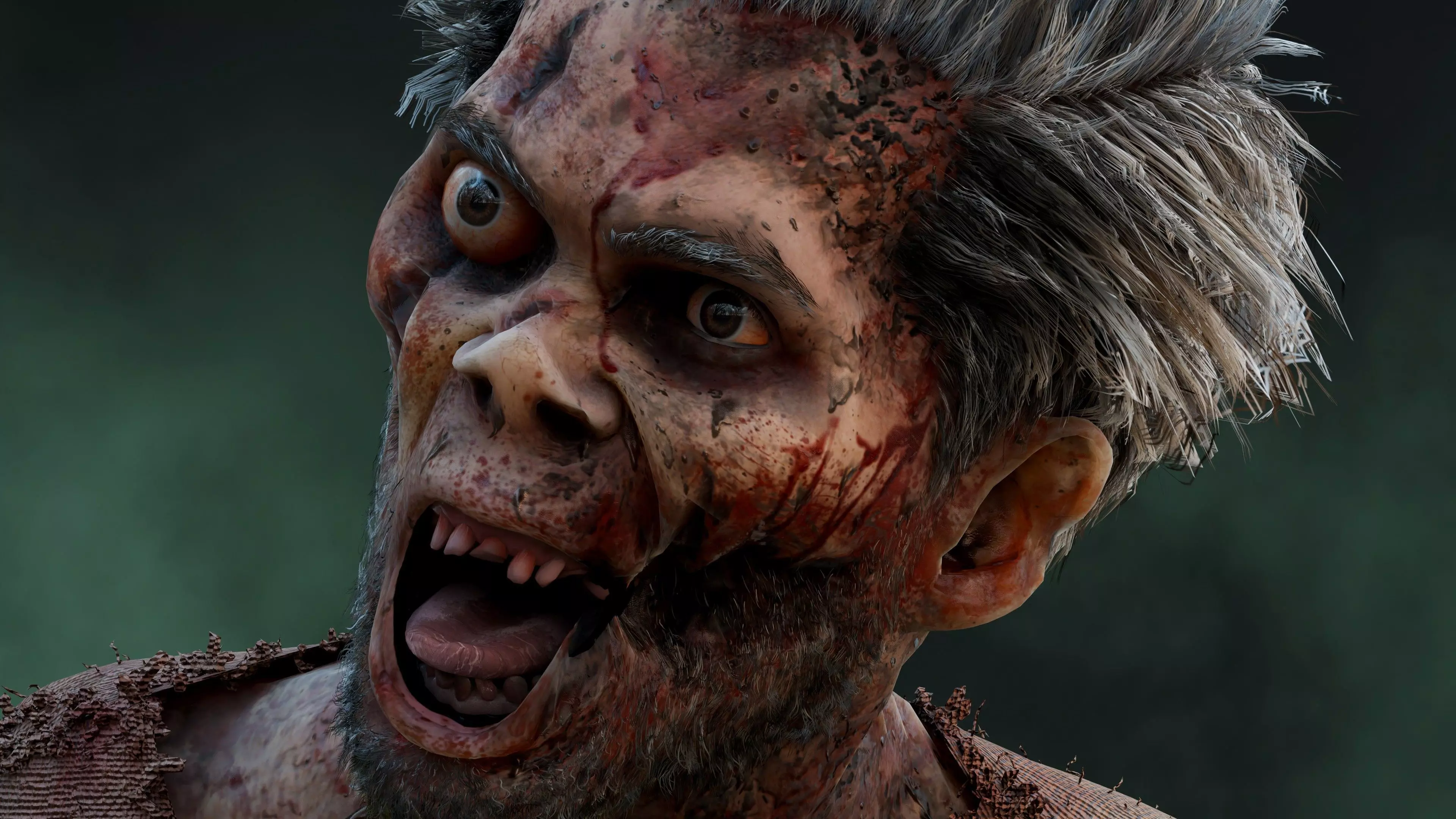 Realistic Zombie Character High Detail Horror Creature 3D model