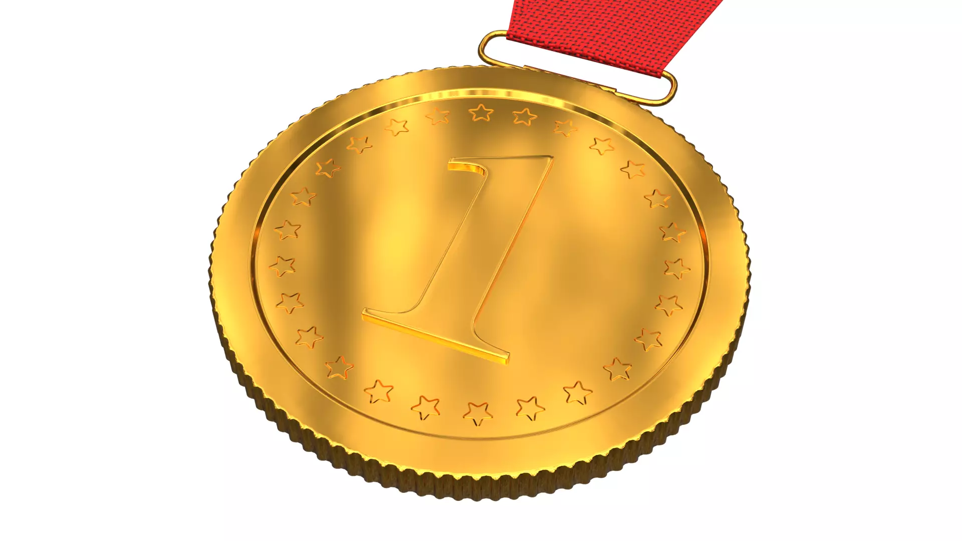 Gold Medal PBR 1 Low-poly 3D model