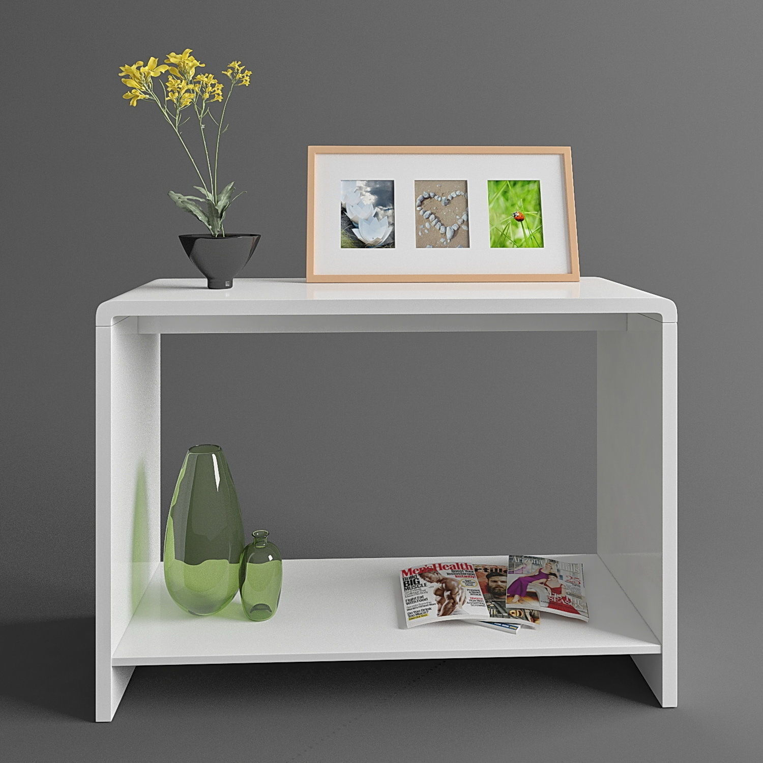 Console - shelf furniture set 3D model_36