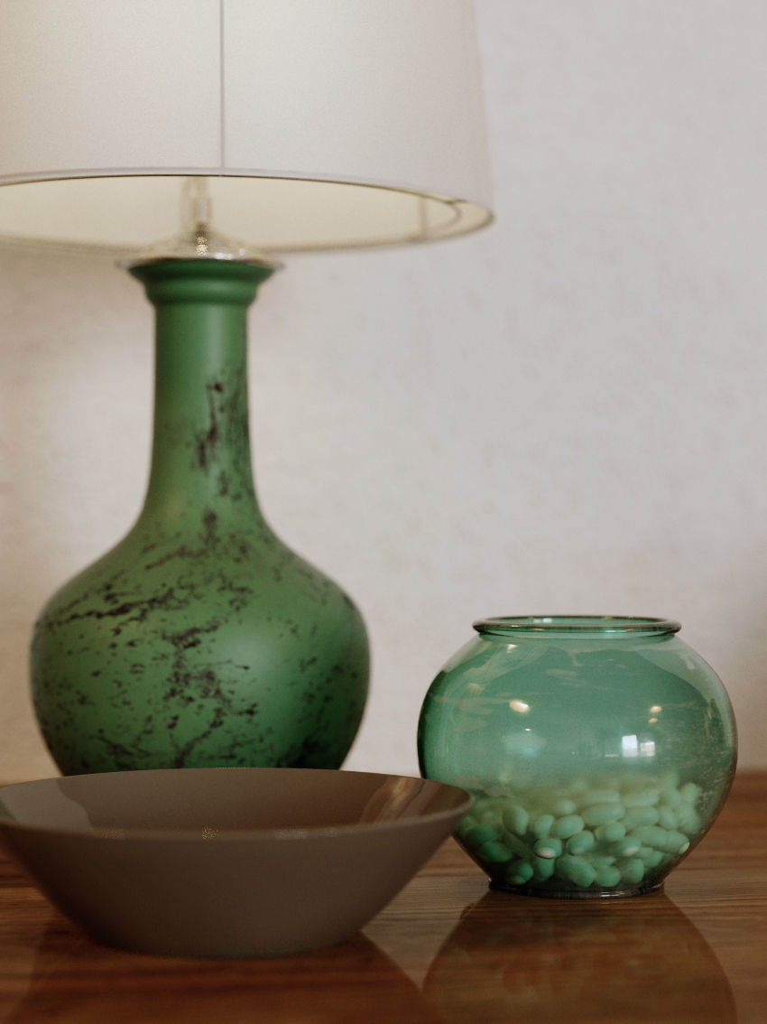 Console - shelf furniture set 3D model_30