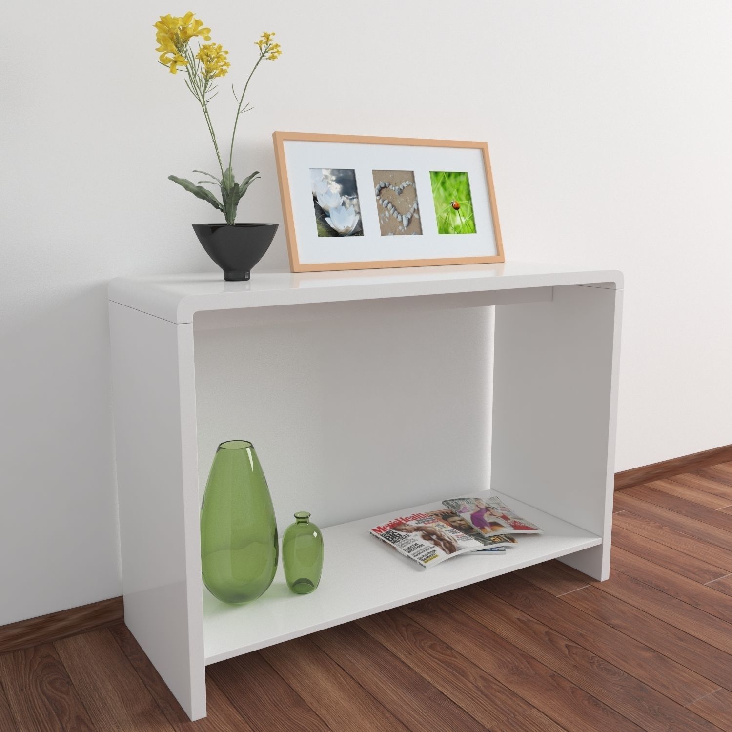 Console - shelf furniture set 3D model_38