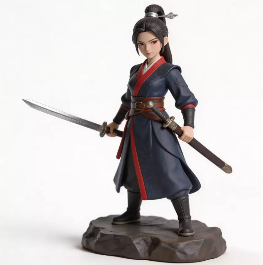 Ancient martial arts swordsmen and swordswomen 8 3D model