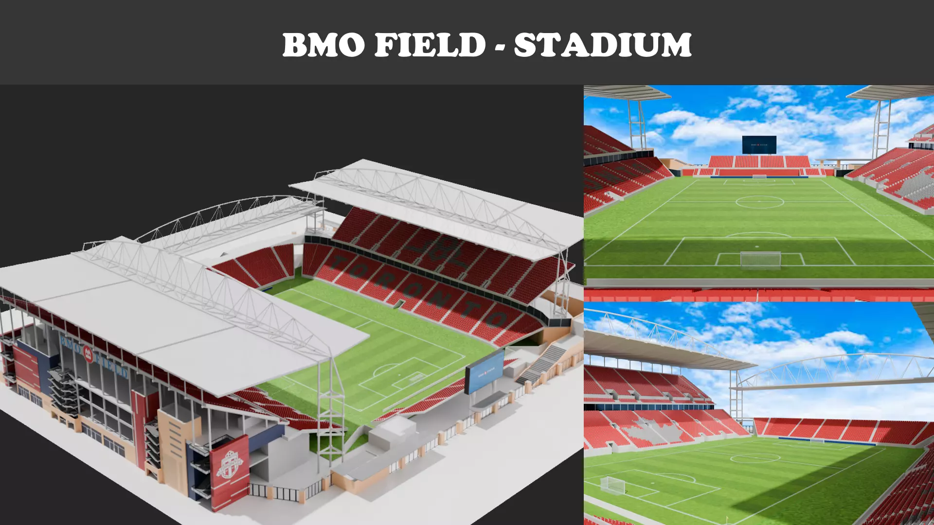 BMO Field Stadium 3D model