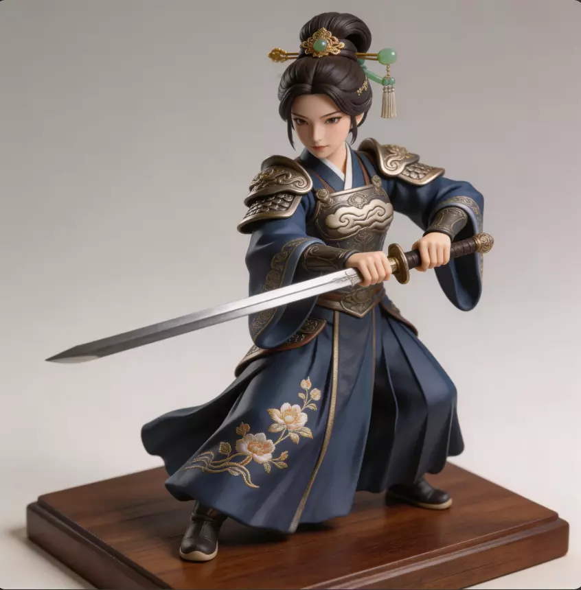 Ancient martial arts swordsmen and swordswomen 11 3D model