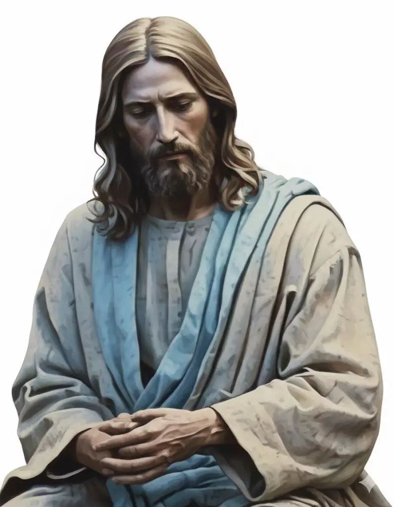 Pendant Jesus pendant Cross Pendnat Religious Character 3D print model