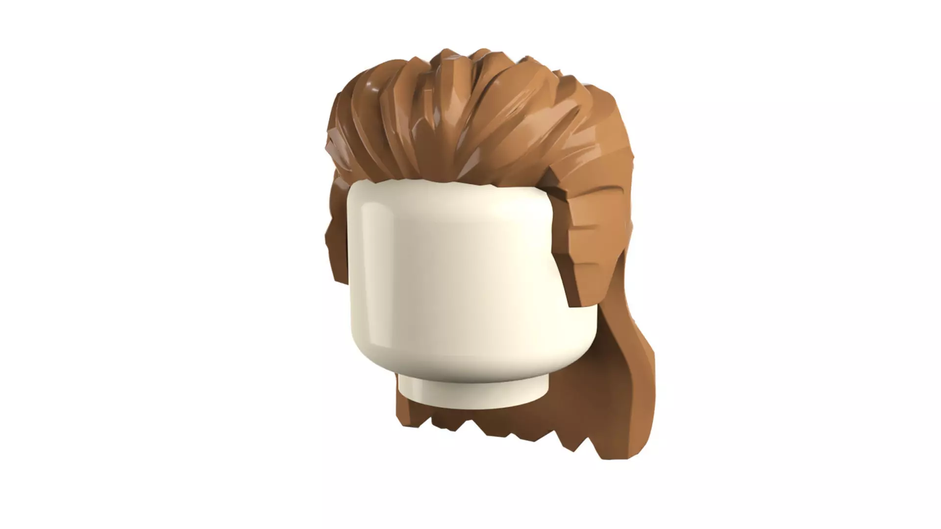 Custom3Dprint Minifigure Accessory - Minifigure Hair S3 - 017 3D print model