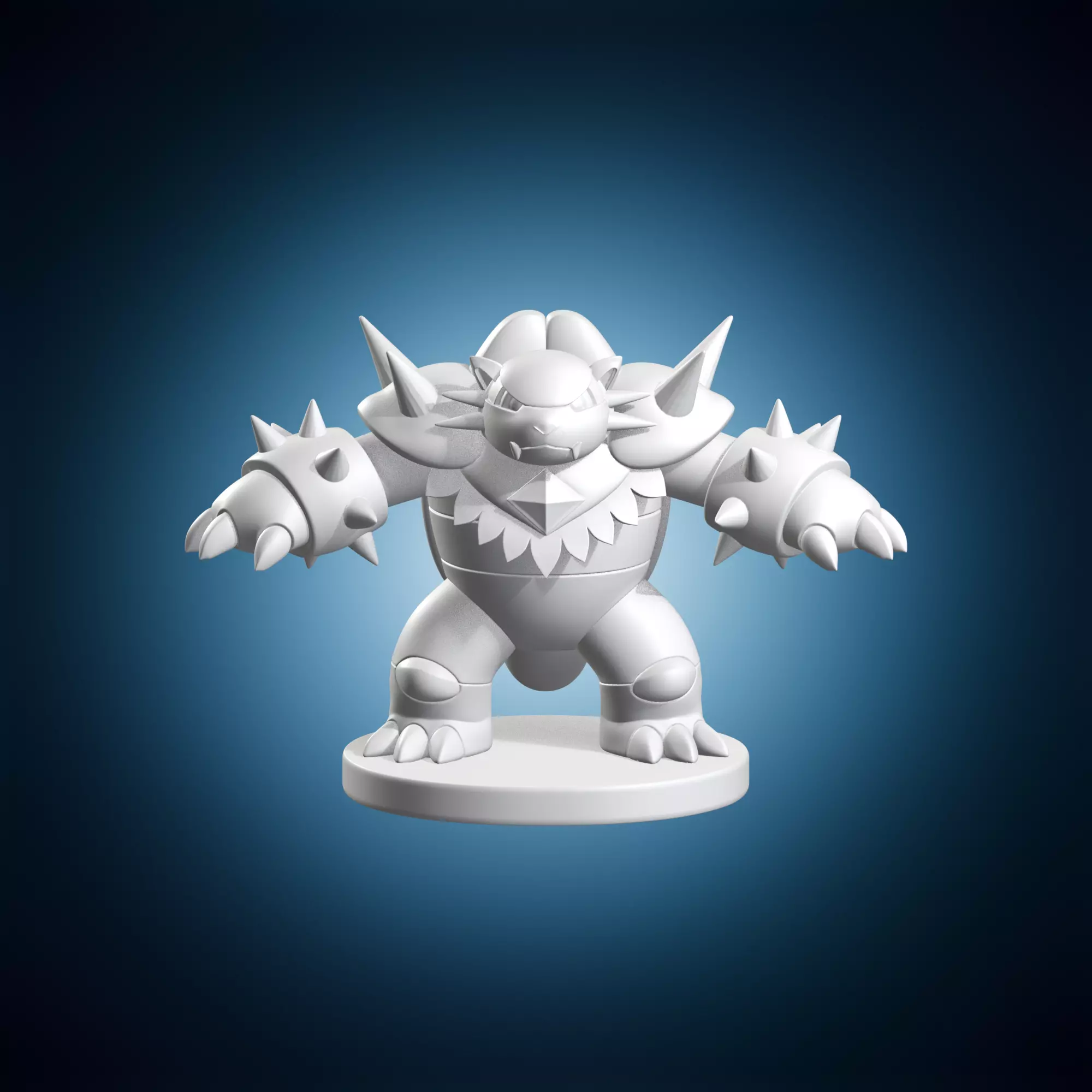Chesnaught Pokemon Character 3D Model 3D print model
