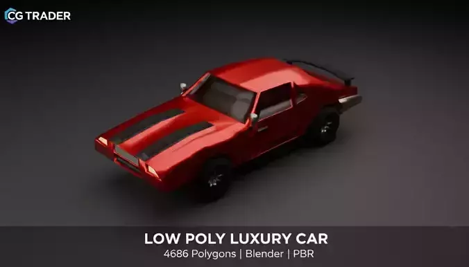 Luxury Car Low-poly Game-ready