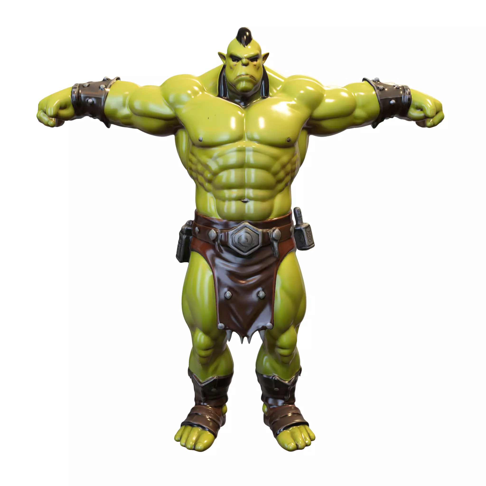 orc brute game reader Low-poly 3D model