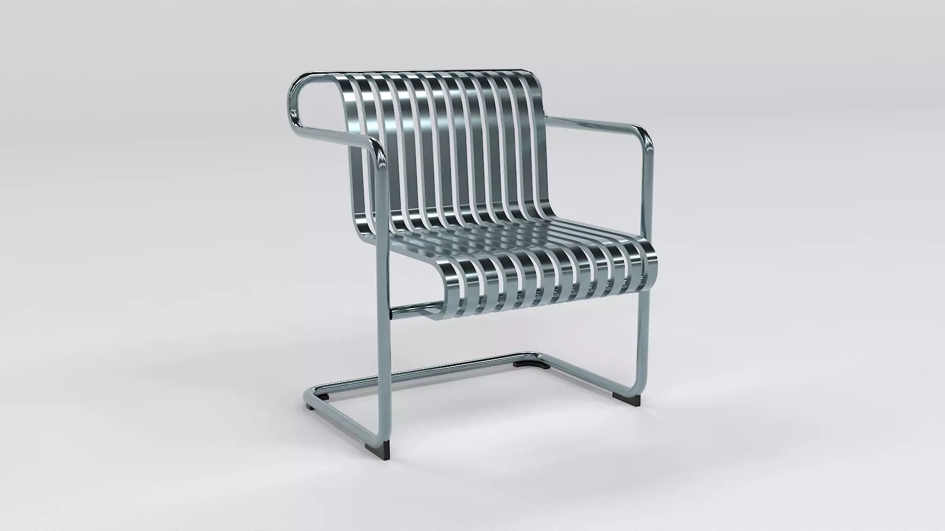 Hay Palissade Cantilever Dining Armchair Low-poly 3D model