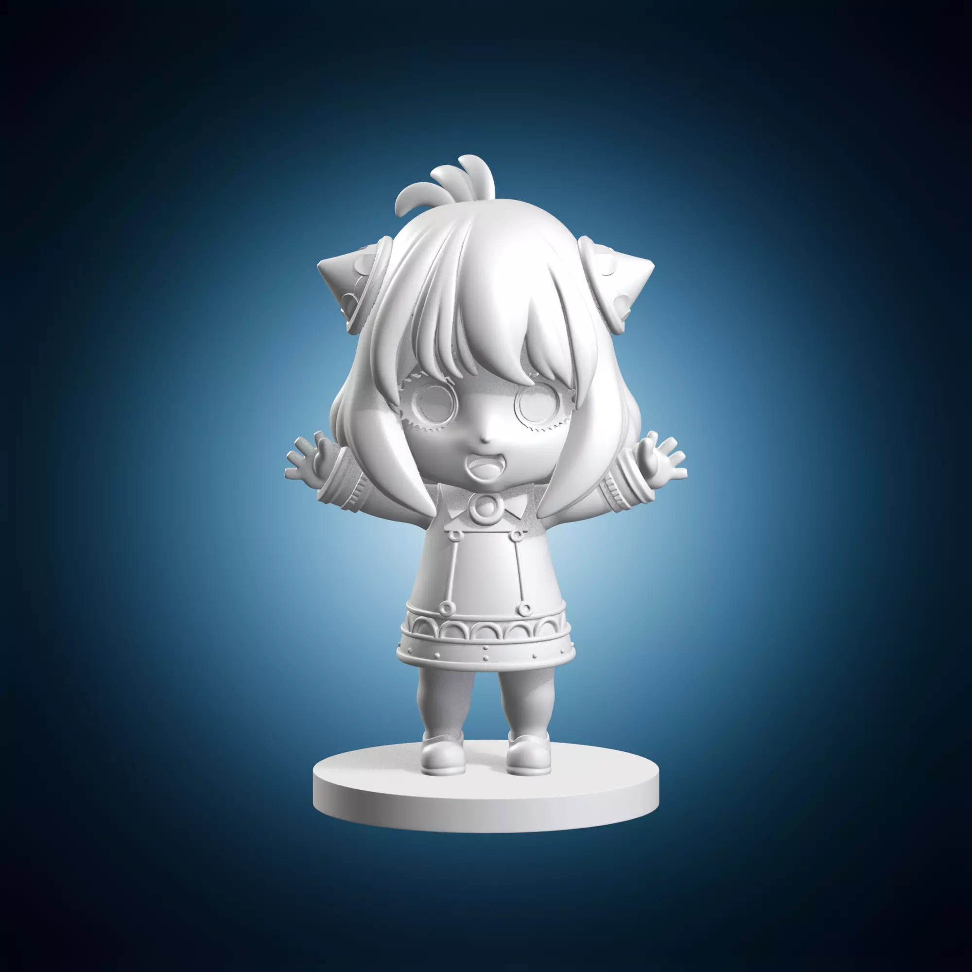 Anya Chibi Figurine 3D print model