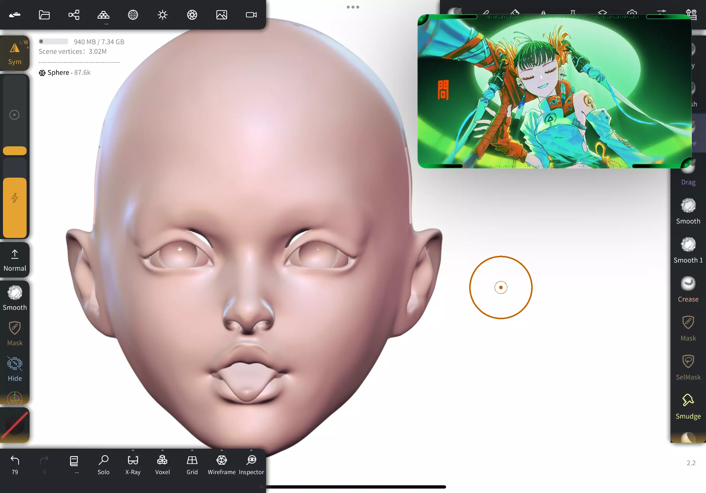 kigurumi doll mask Half-mask V7 3D print model