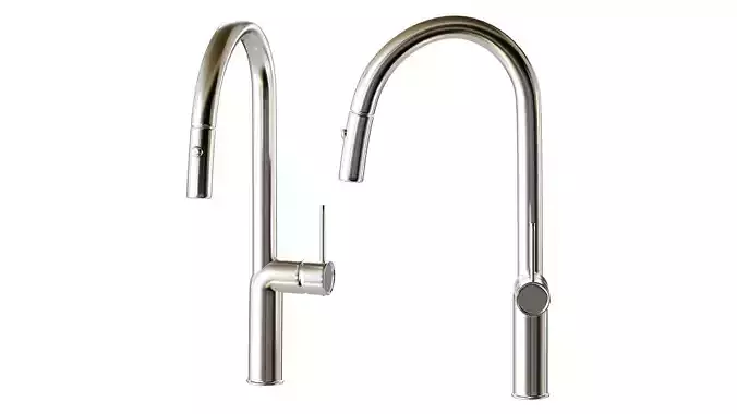 Granula 9010 stainless steel kitchen mixer 3D model