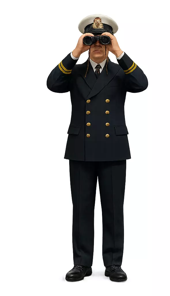 Royal Navy crew figures 1940 to 1945 WW2 3D print model