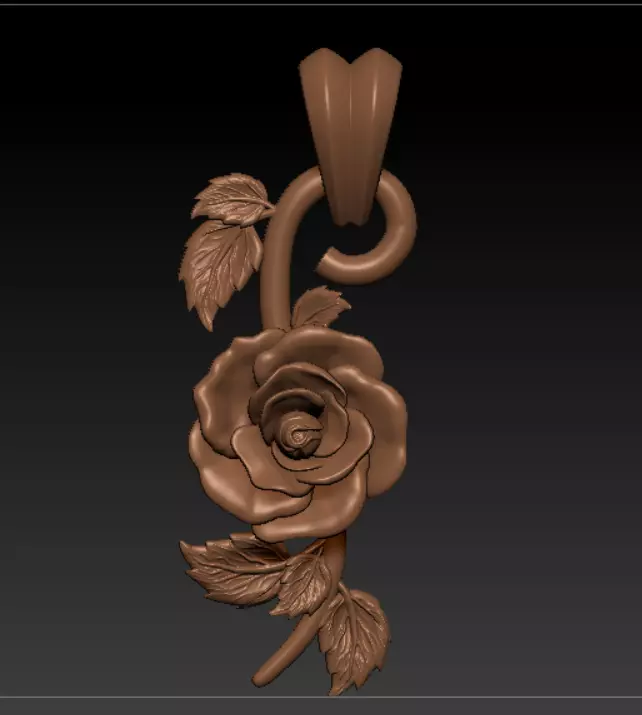 ROSE PENDANT 3D print model