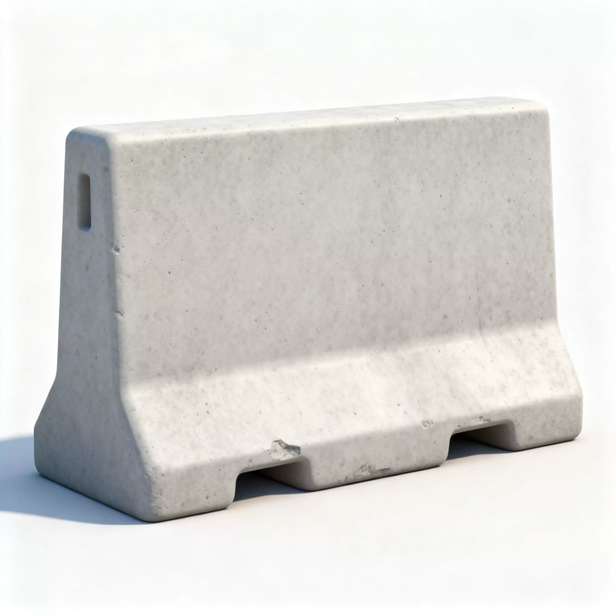 Stylized Concrete Road Barrier 3D Model 3D Model Low-poly 3D model