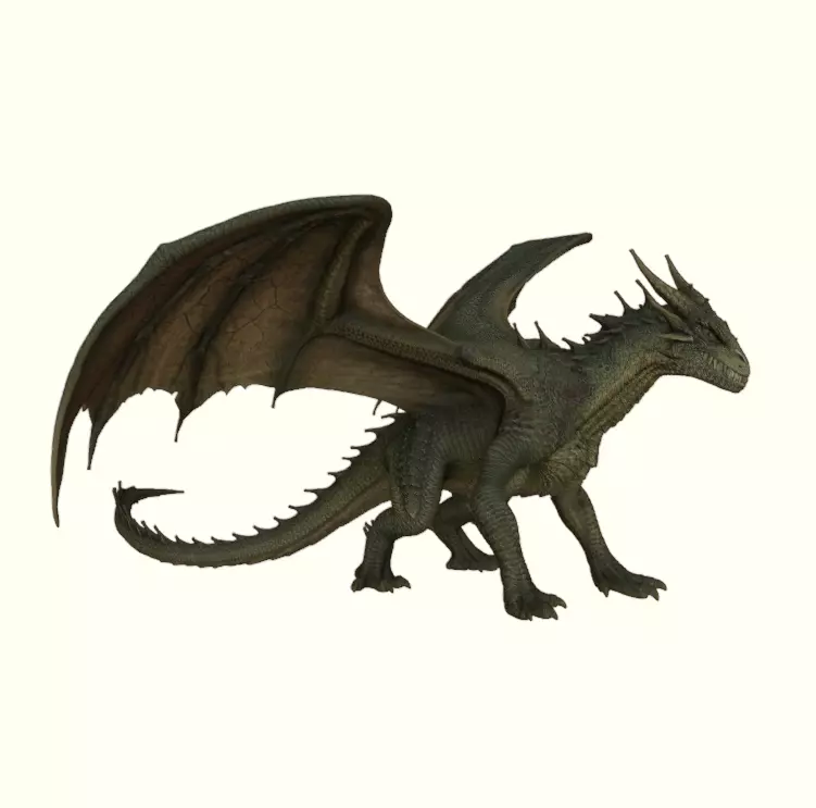 Duskthorn Drake- Winged Forest Dragon Free 3D print model