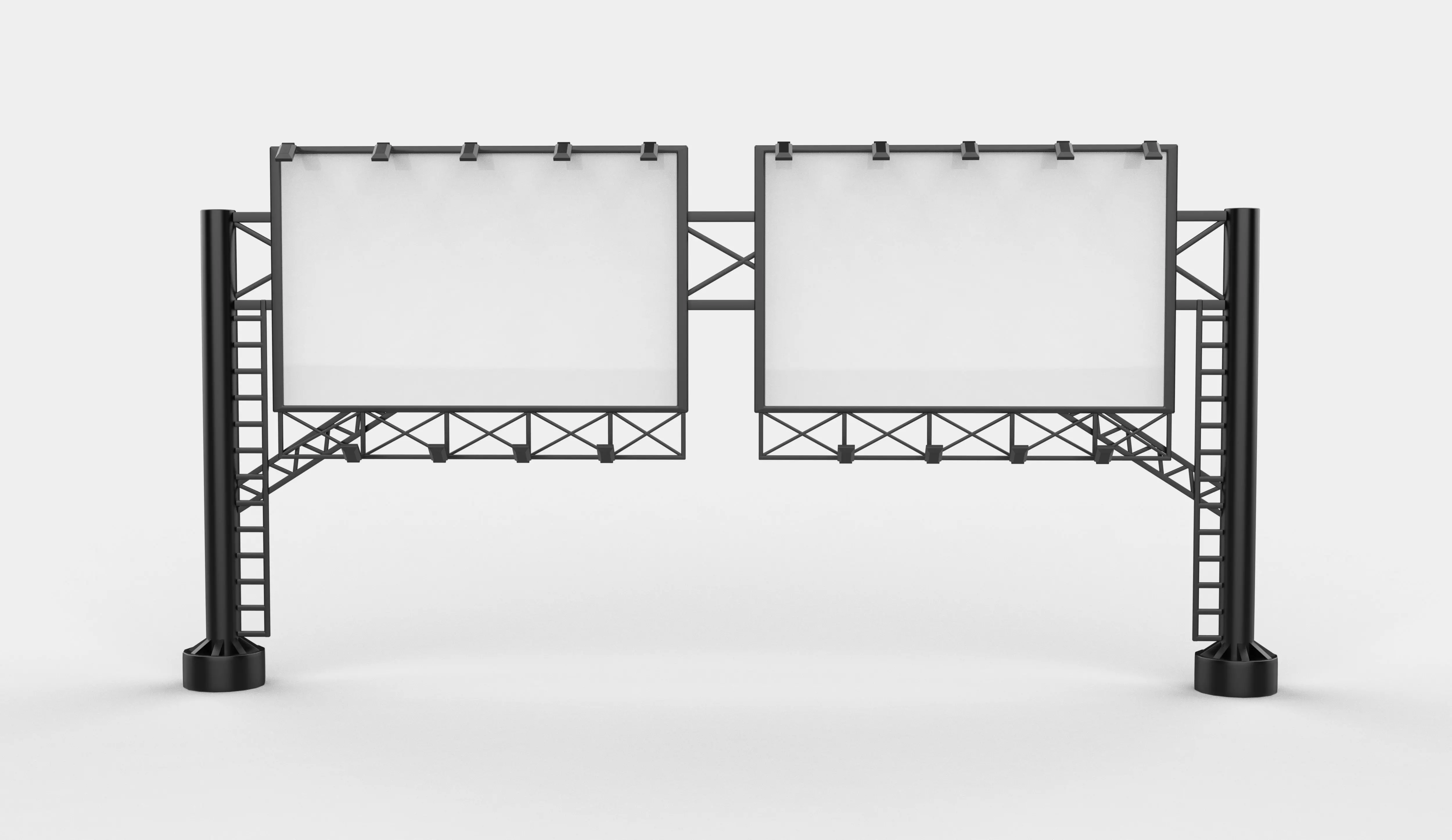 outdoor advertising billboard 3D model