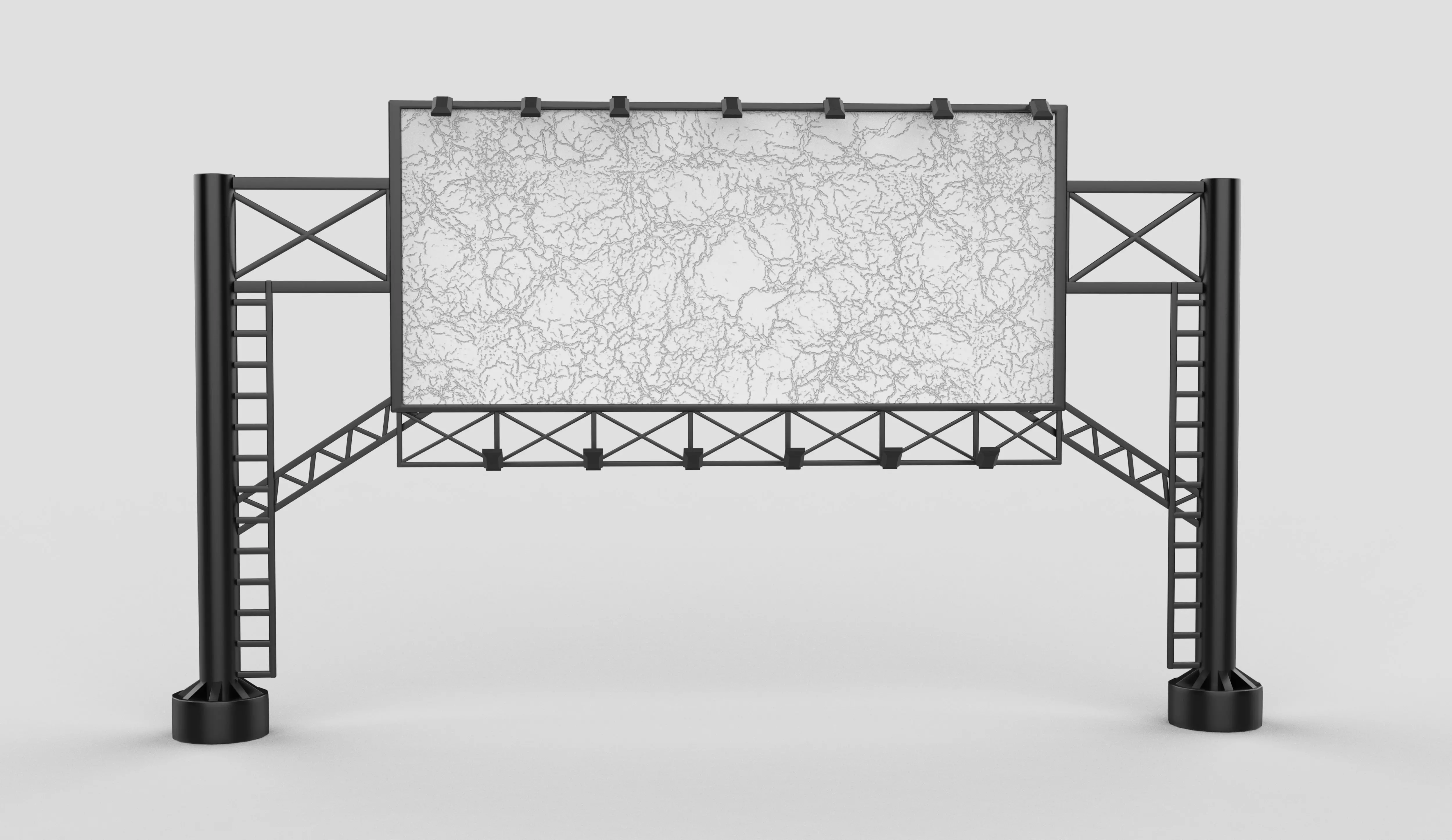 outdoor advertising billboard 02 3D model