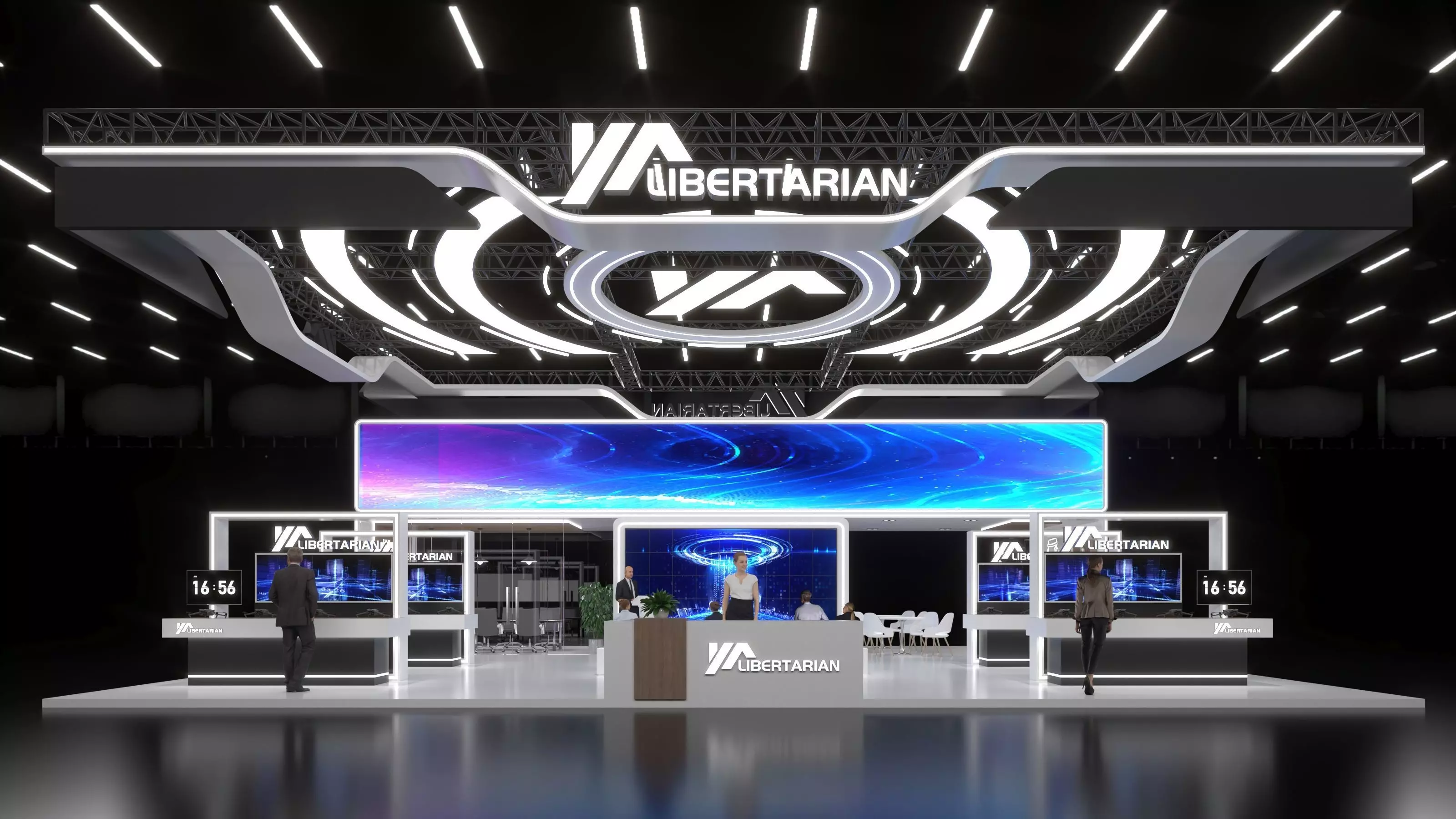 Exhibition Stand Stall Booth Low-poly 3D model