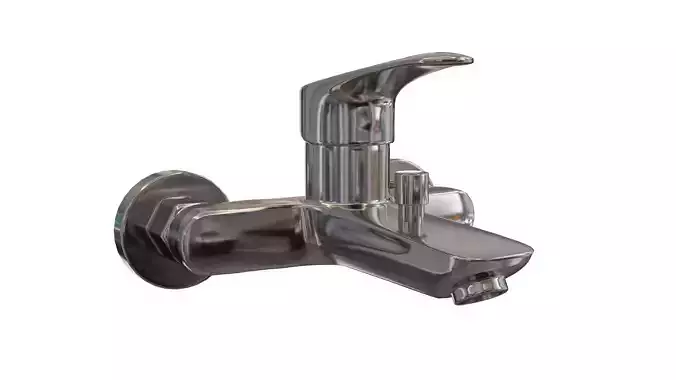 Bathroom Faucet 3D Model Low-poly 3D model