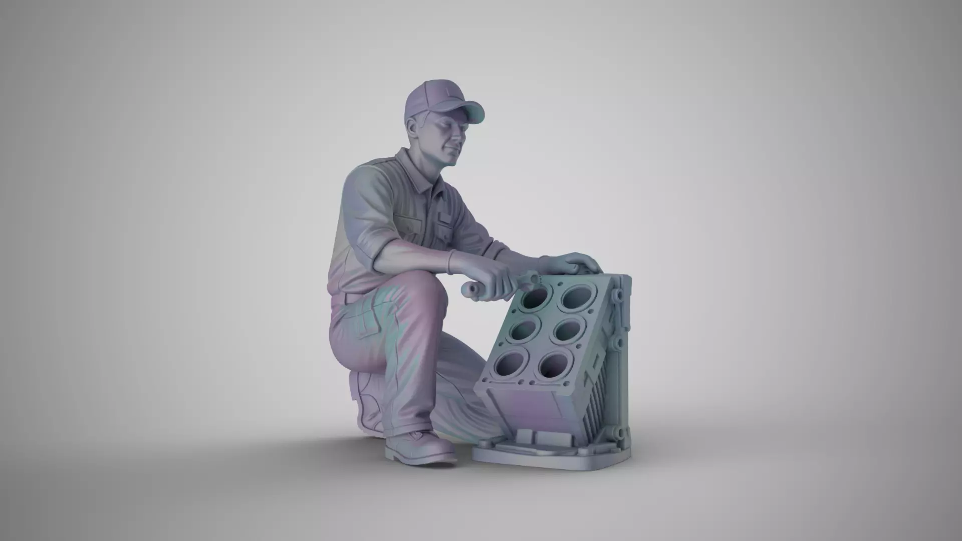 Mechanic Man 3D print model