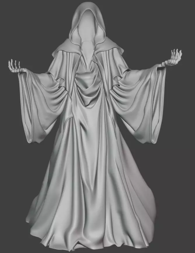 Hollow Hooded Wraith Free 3D print model