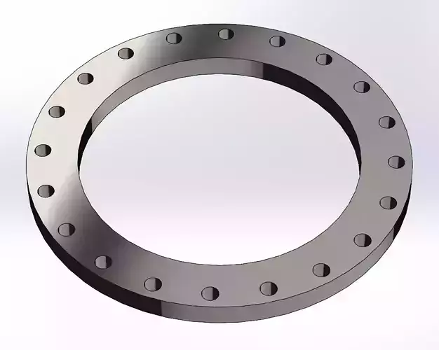 EN1092-1 PN16 Type A Plain Flange DN50-DN600 STEP IGES
