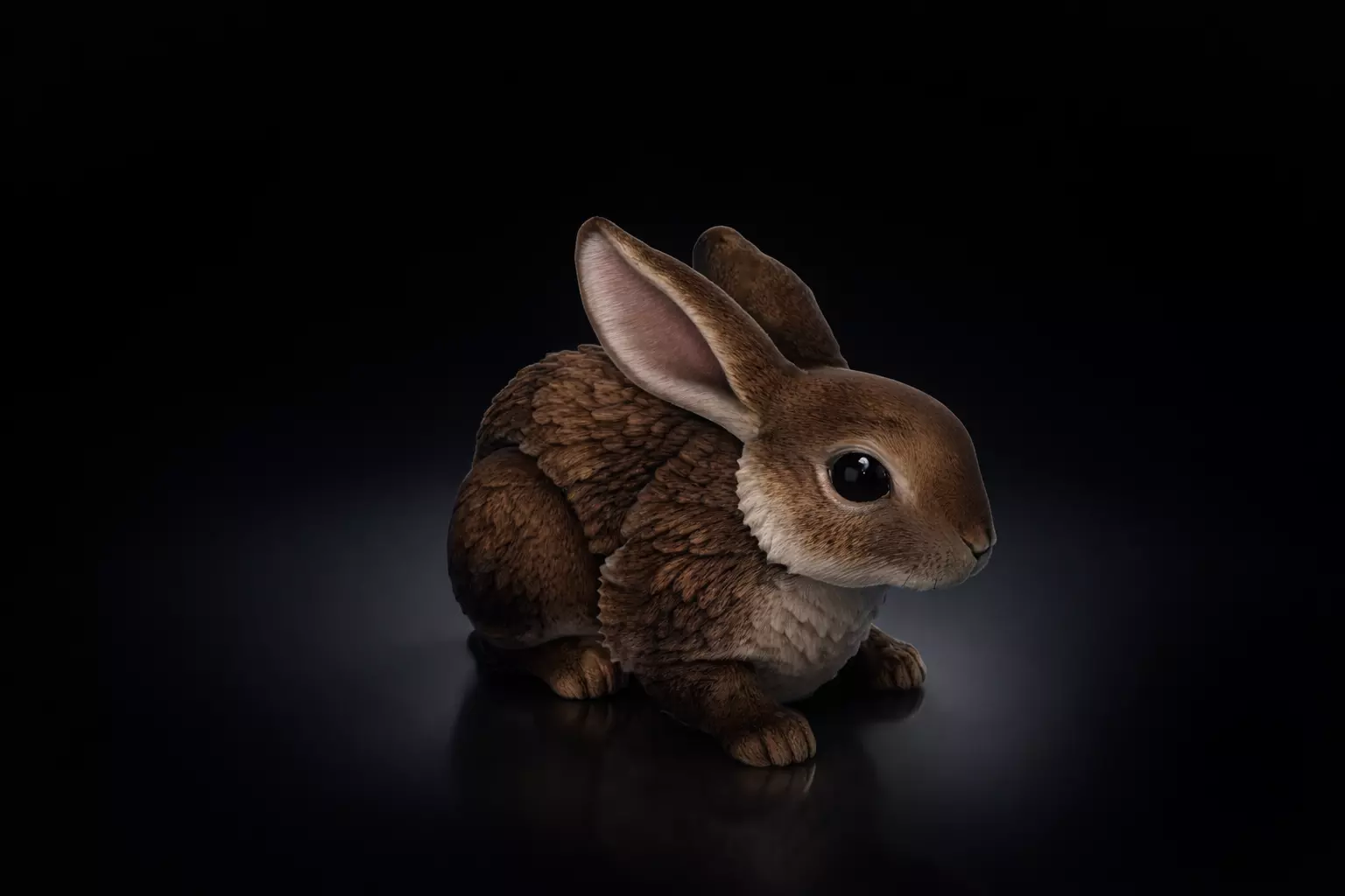 Easter Bunny Figurine Rabbit Desk Spring Basket Stuffer 3D print model