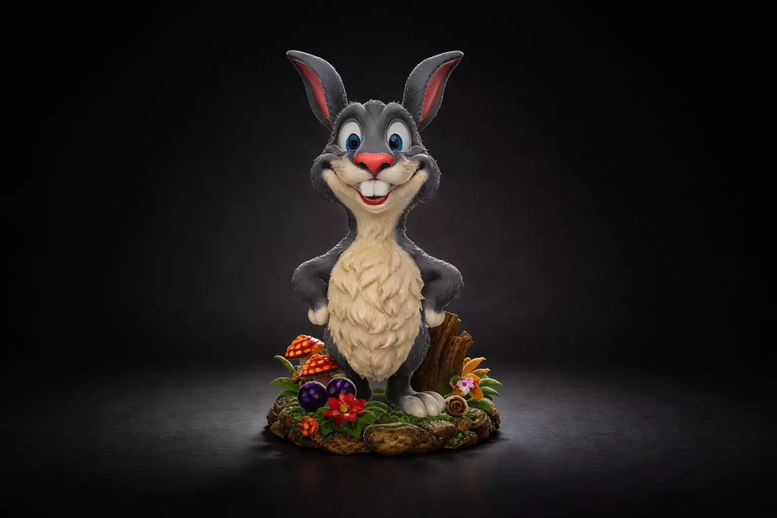 Woodland Bunny Easter Egg Holder Multi Color 3D print model