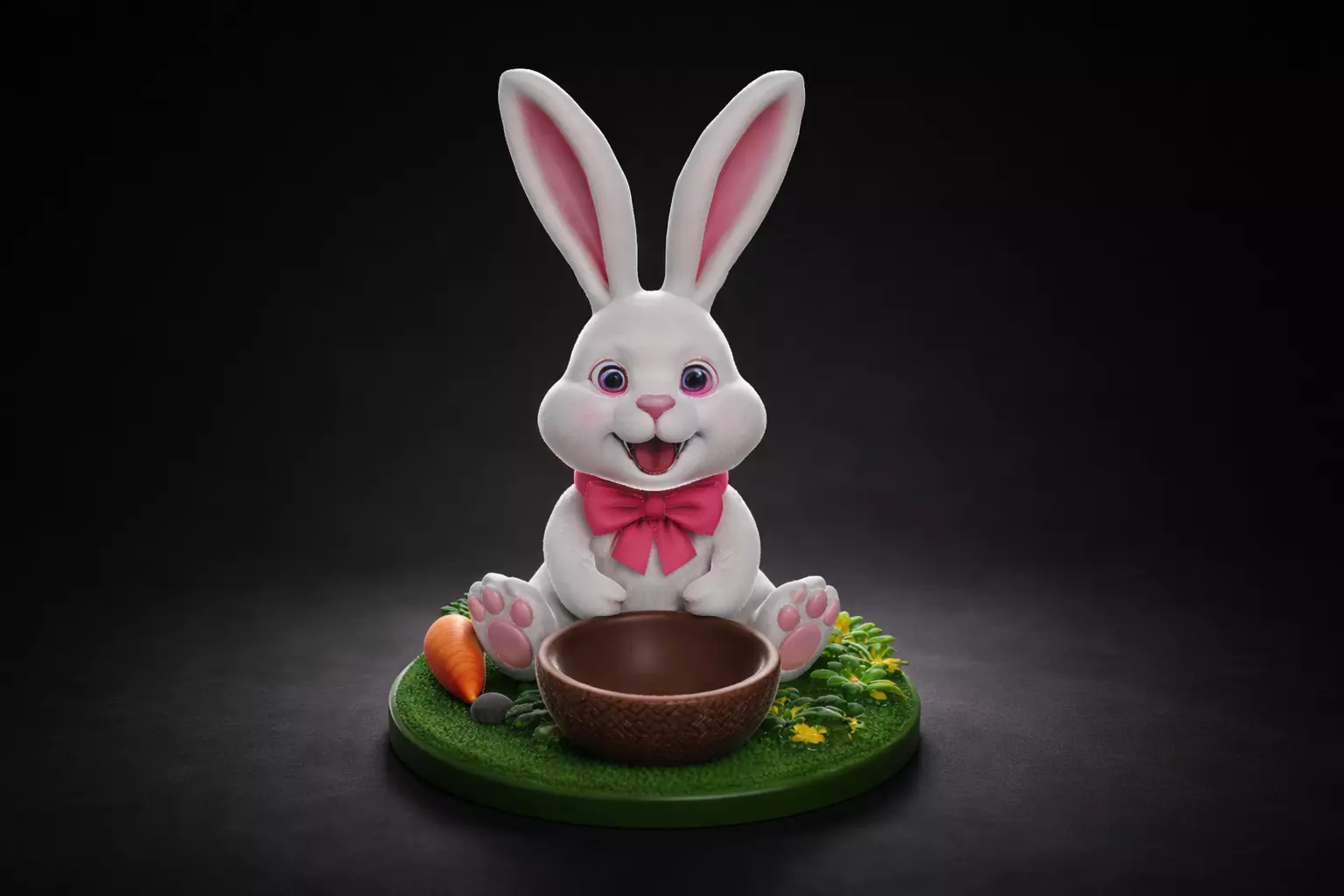 Easter Bunny Bowl Multi Color Spring Decoration for Easter Egg 3D print model