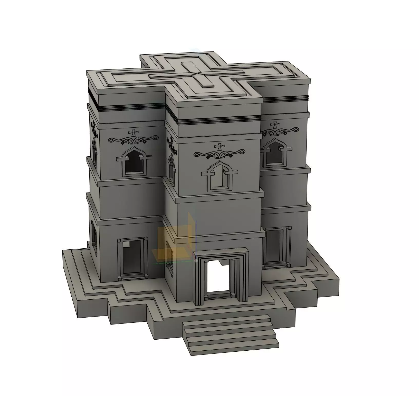Lalibela Saint George Church Ethiopia 3D print model