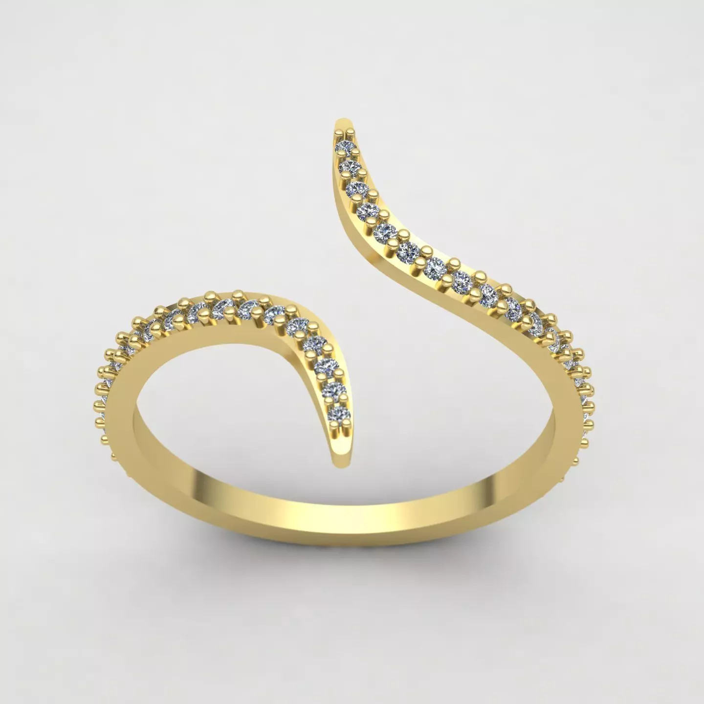 Aurora Open Ring 3D print model