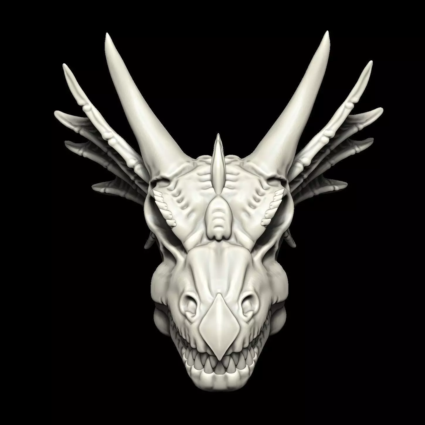 dragon skull 3D print model