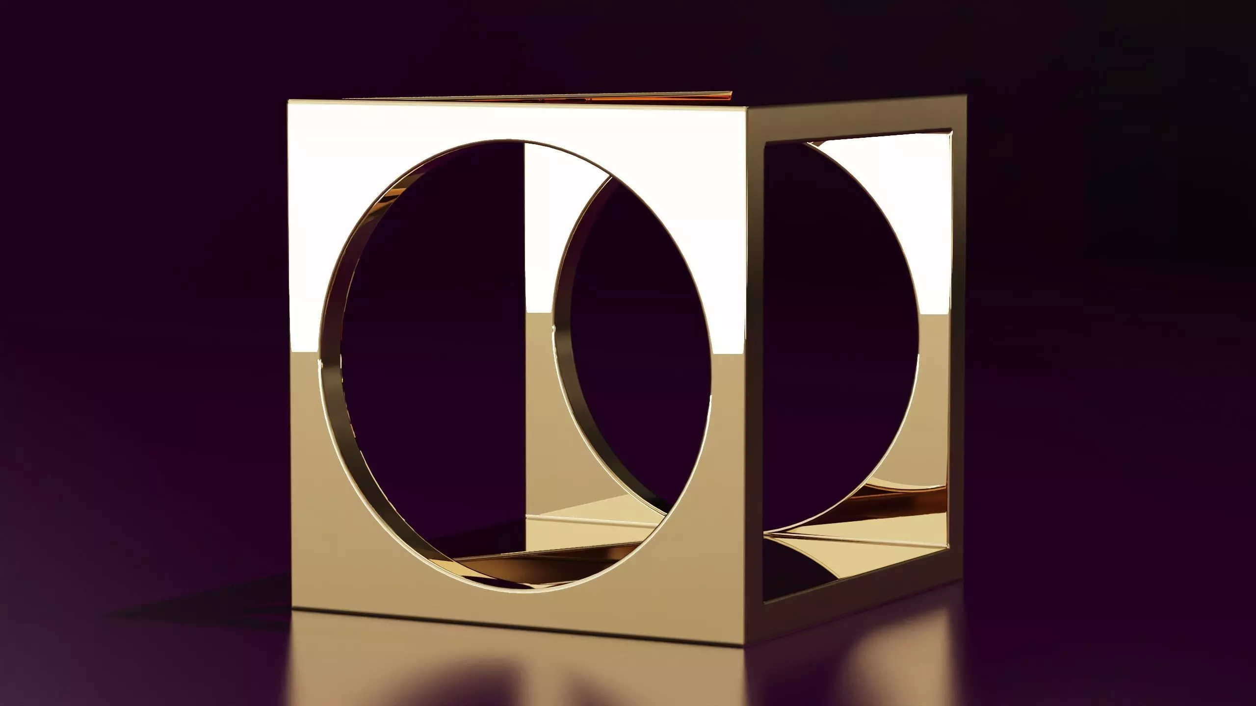 Geometric ring N05 54EU SIZE 3D print model