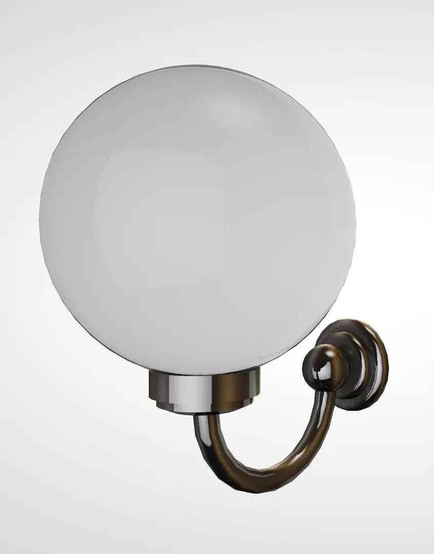 Sphere wall light 3D model
