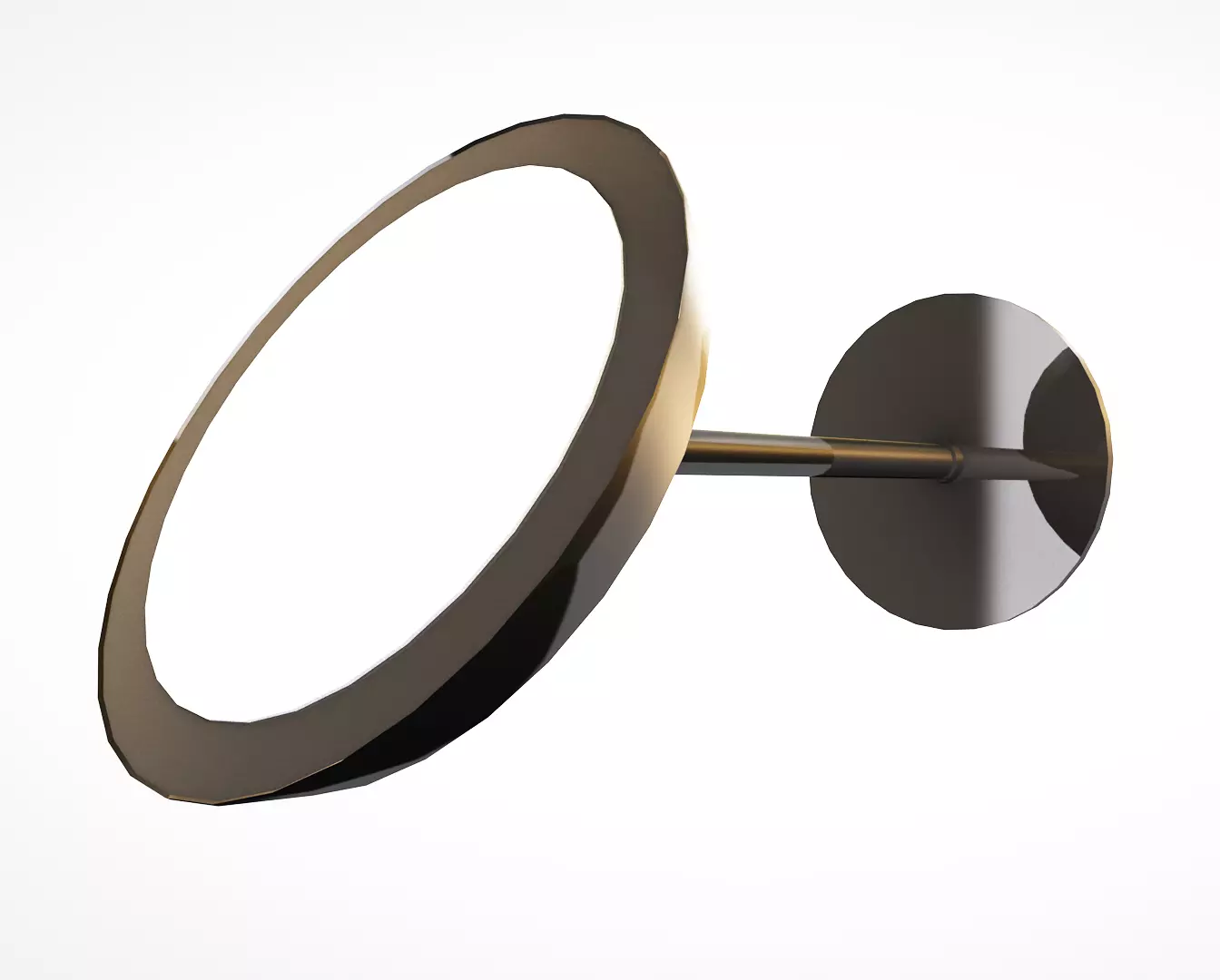 Dish wall light 3D model