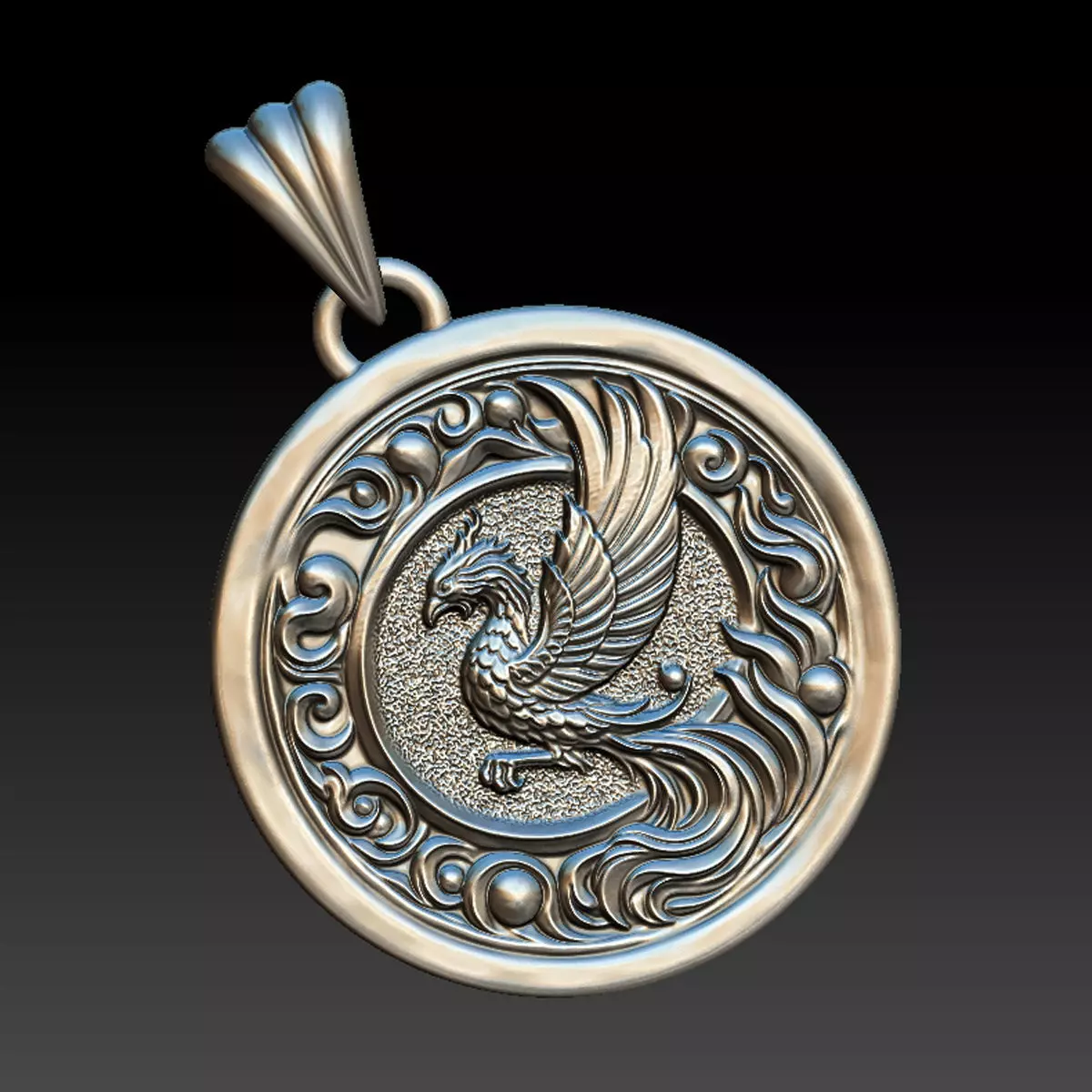 Phoenix Pendant v 5 3D print model