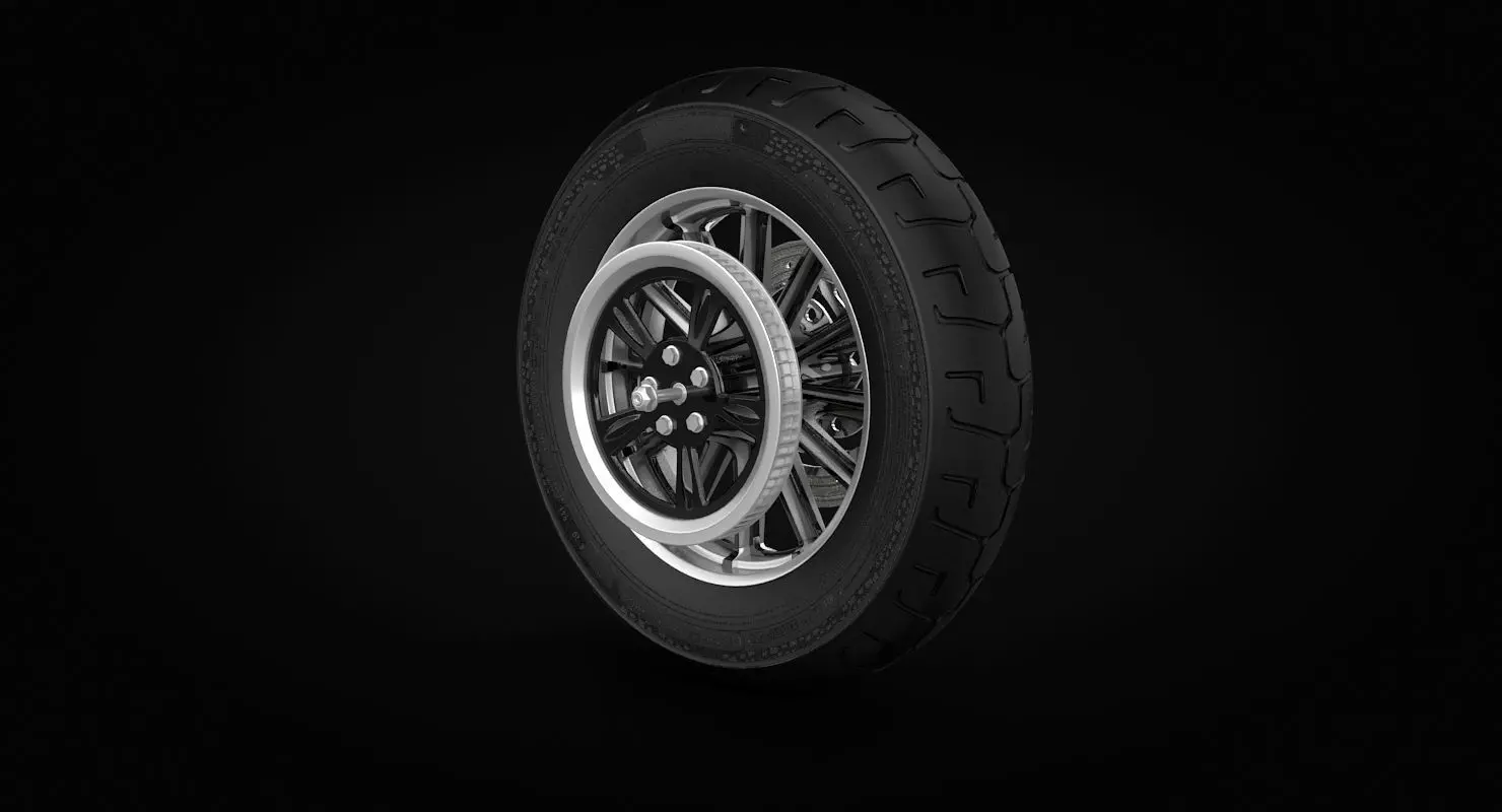 Motorcycle Rear Wheel 3D model