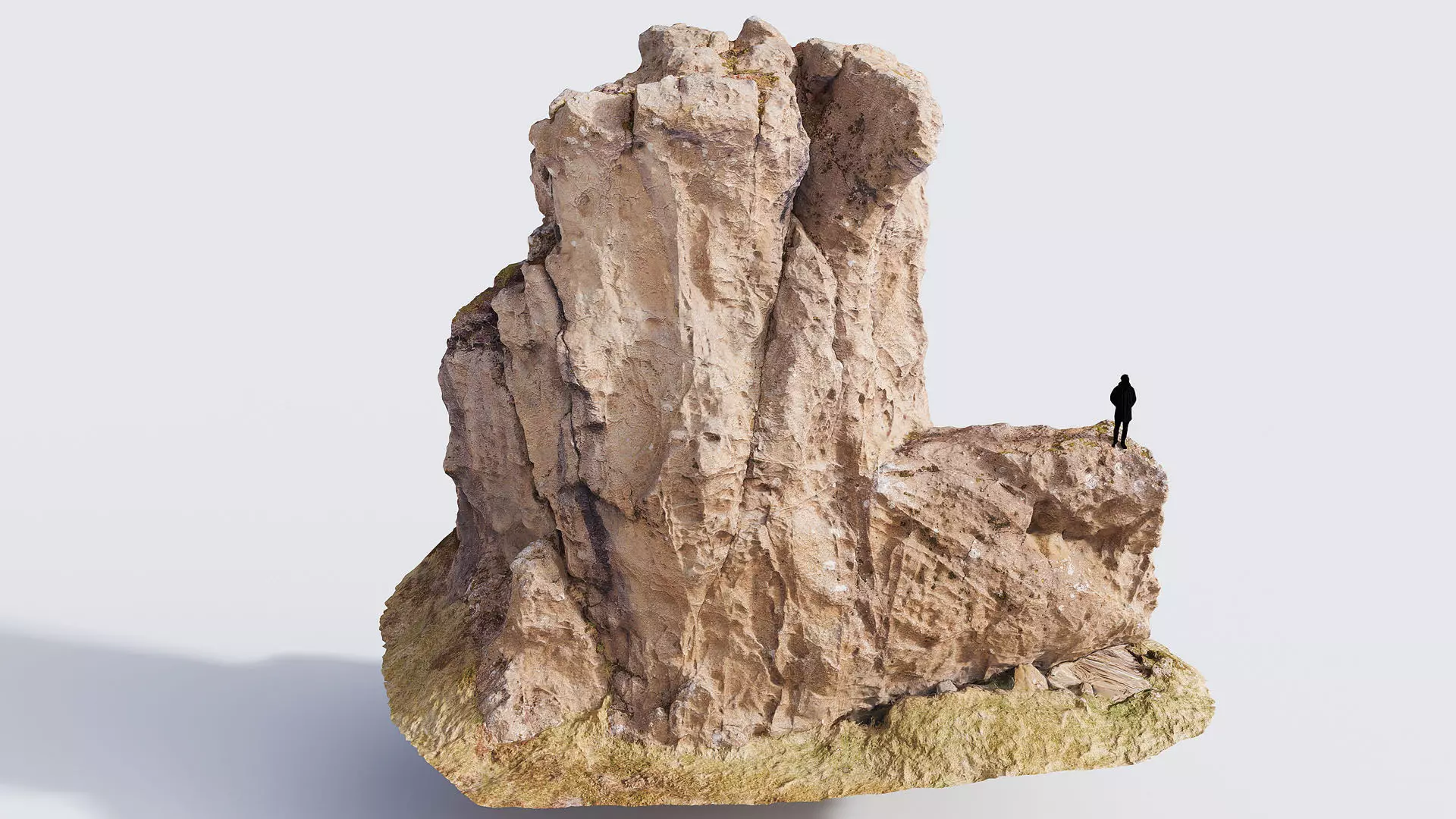 Volcanic Mountain Cliffs C Low-poly 3D model