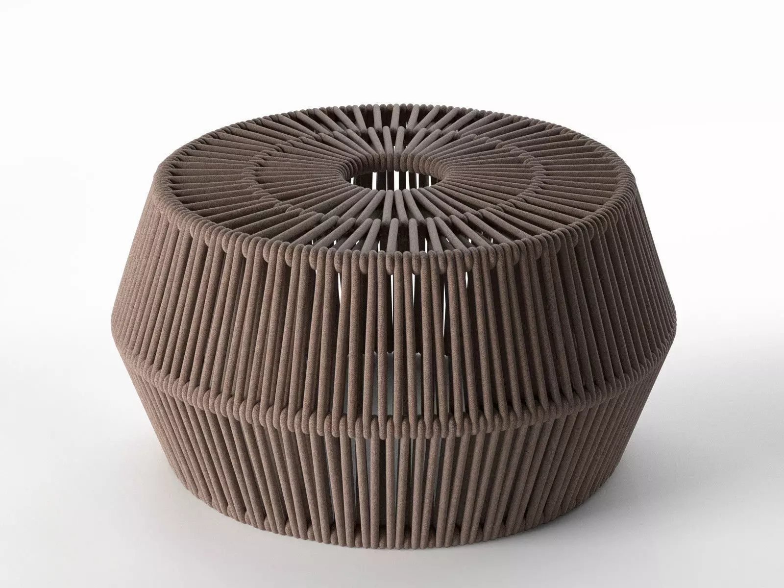 Zigzag Pouf 3D model_0