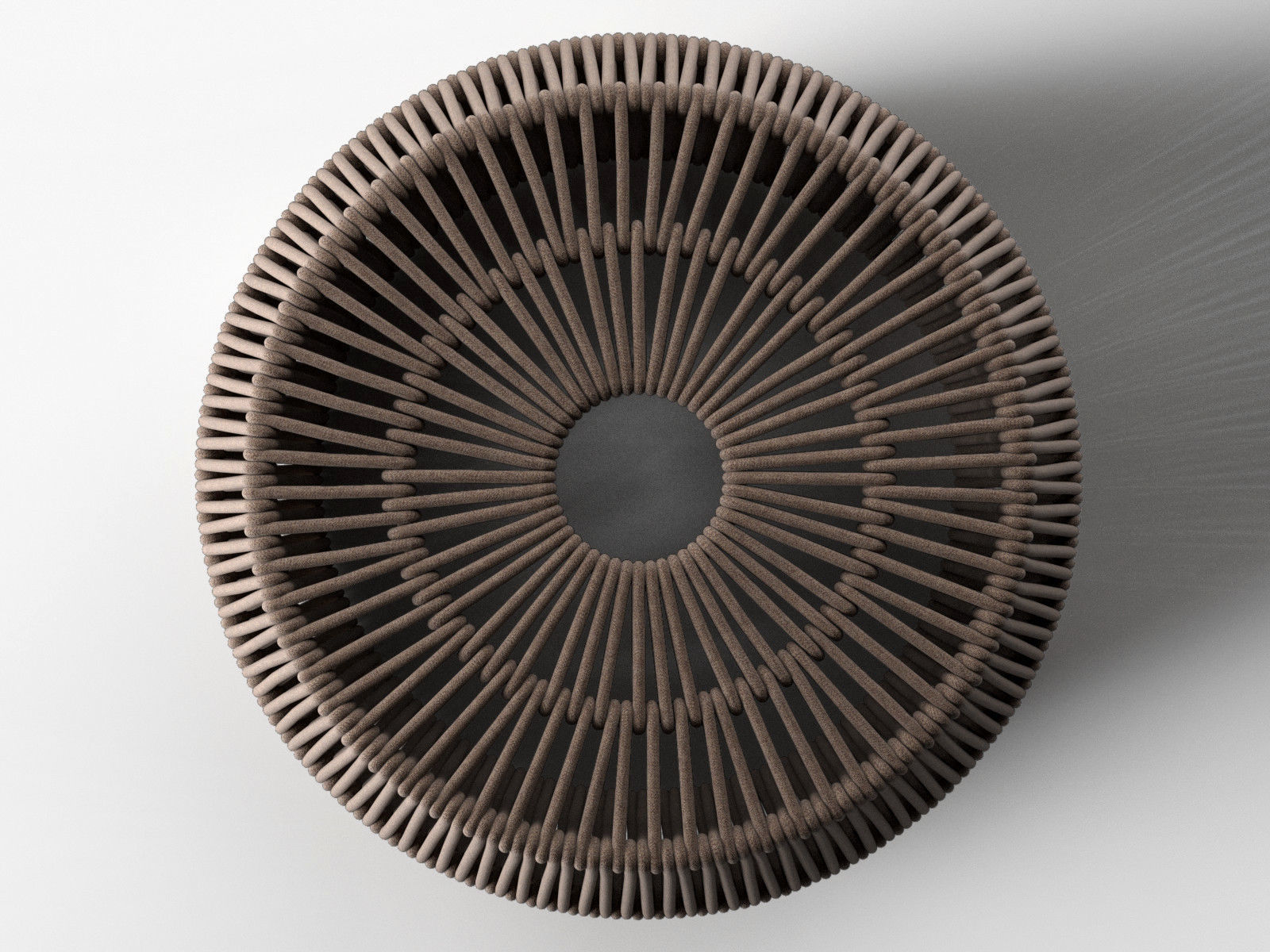 Zigzag Pouf 3D model_2