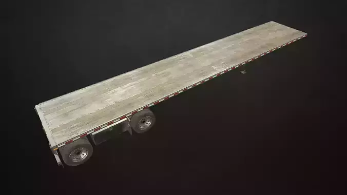 Semi Trailer Pack Low-poly 3D model 3