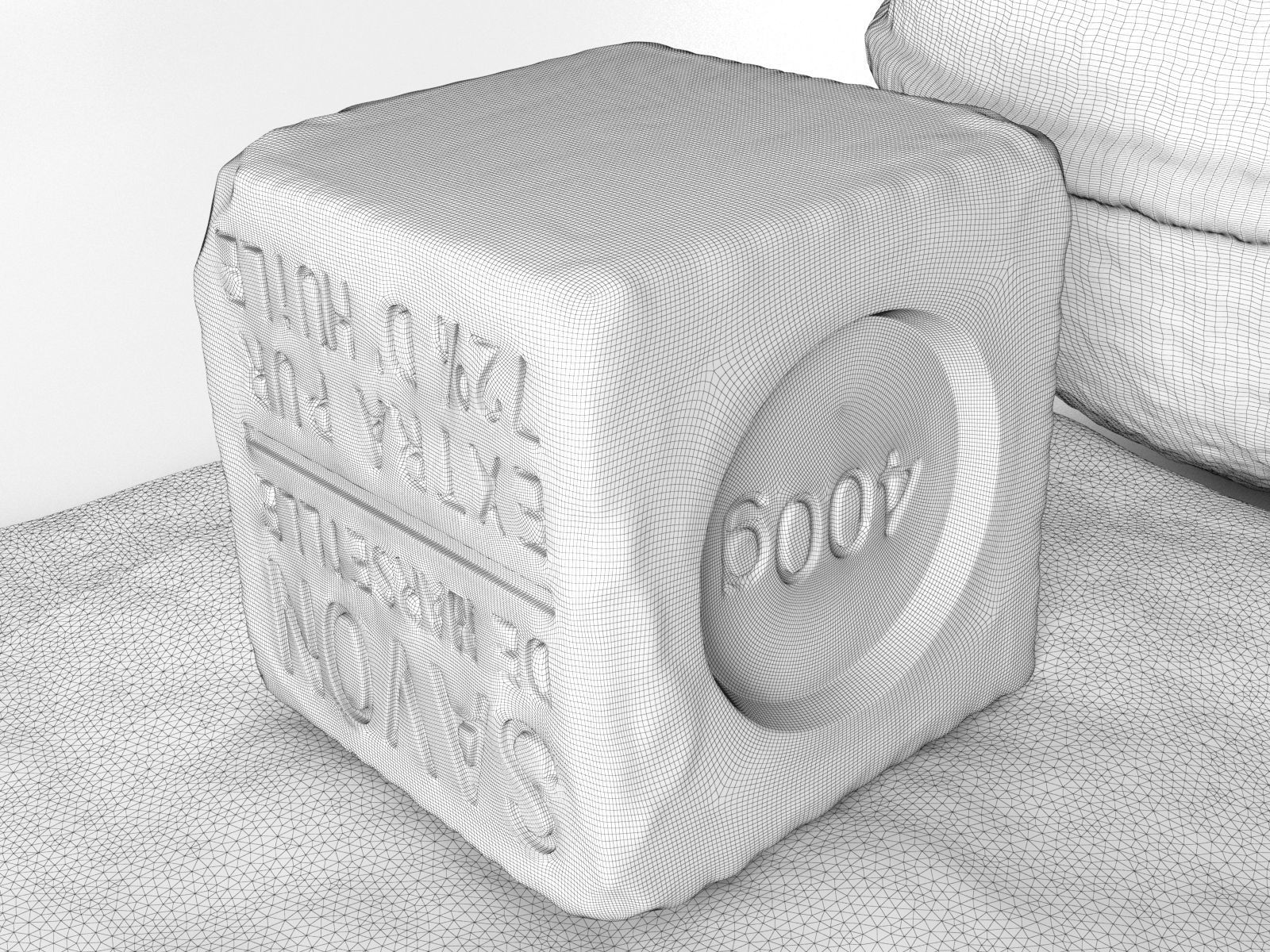 Soap on Towel with Vases 3D model_3