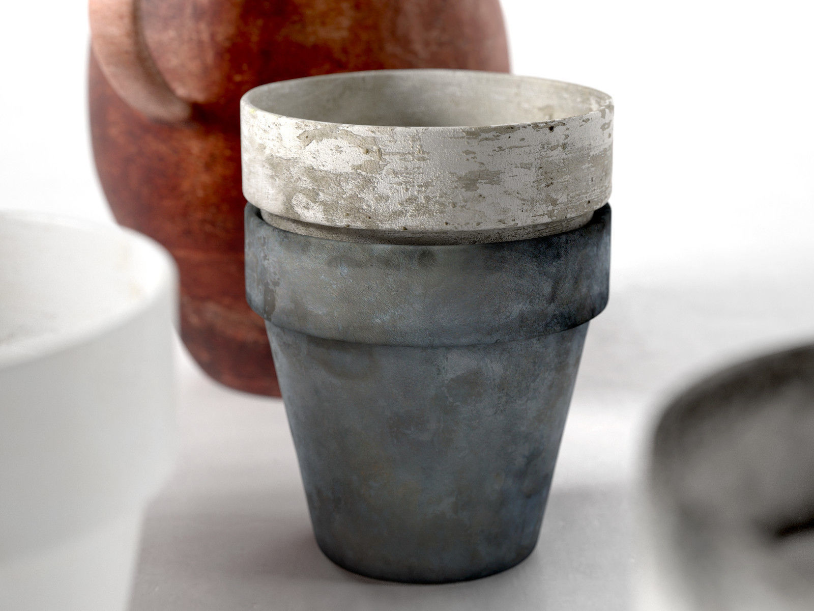 Old Pots Set 3D model_3