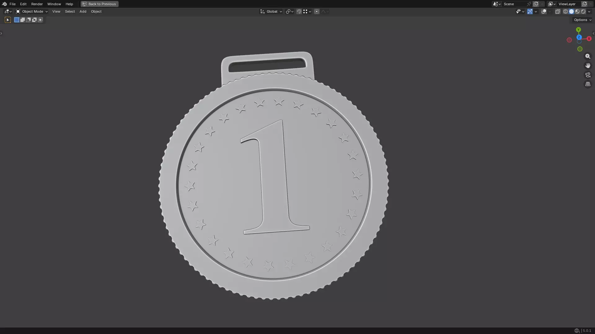 Award Medal 3D print model