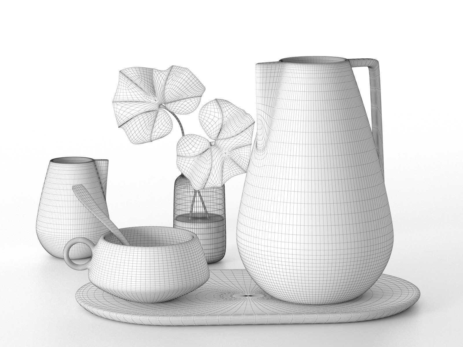 Neu Stoneware Collection 3D model_4