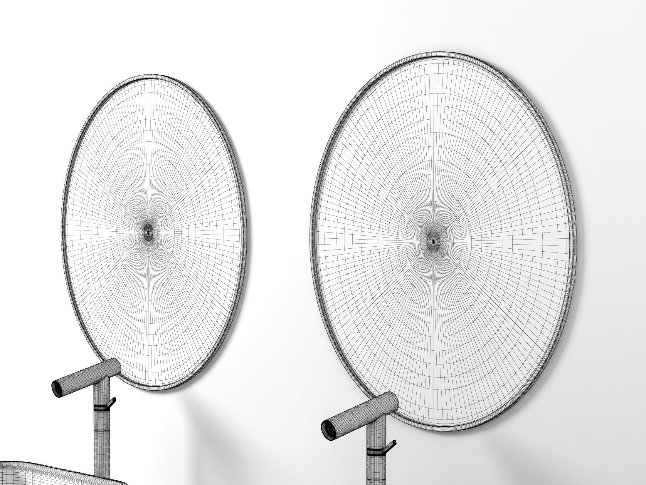 Nabhi Washstands with Mirrors Perfumes and Towels 3D model_3