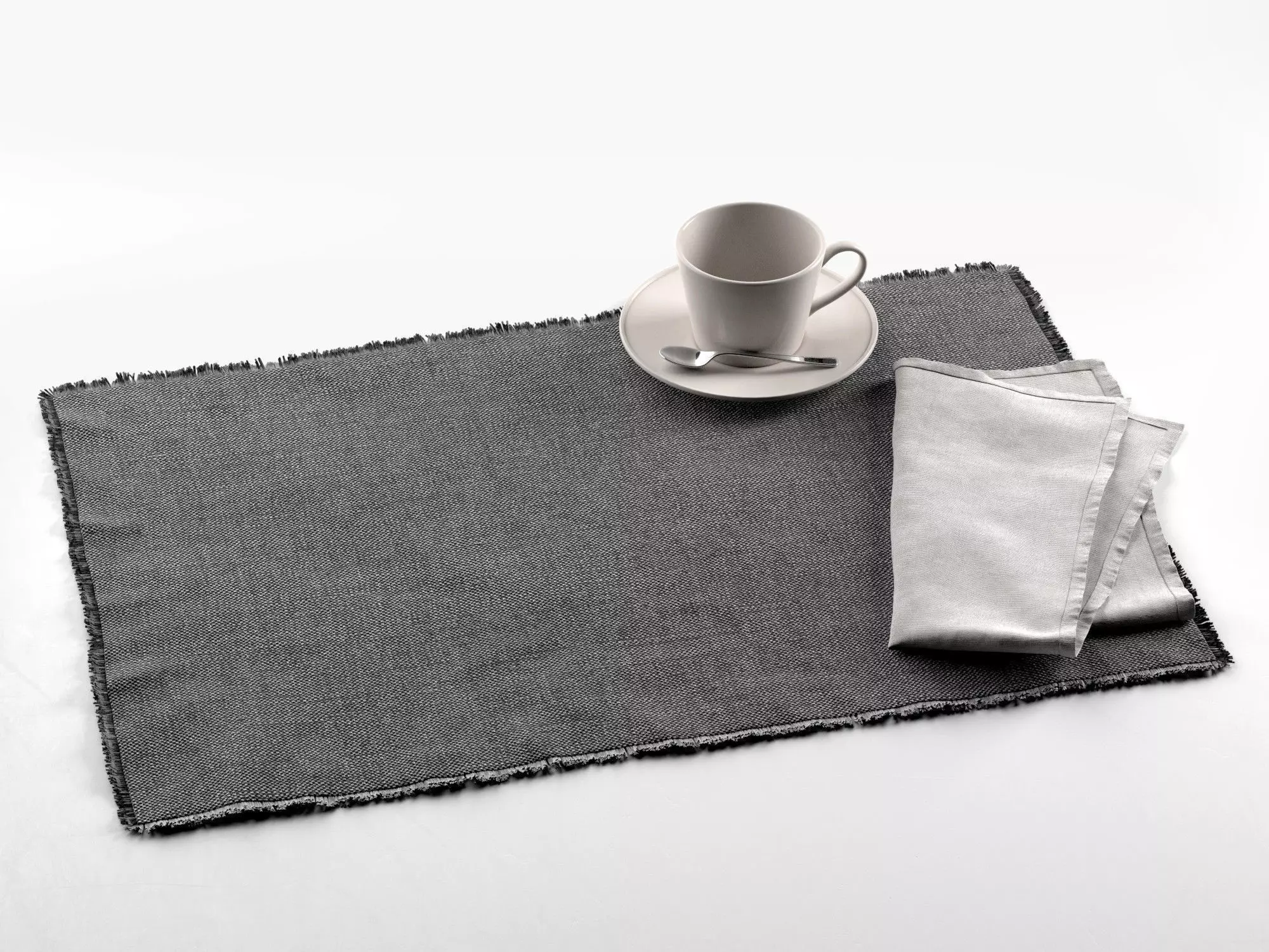 Maya Placemat with Napkin and Tea Cup 3D model_0